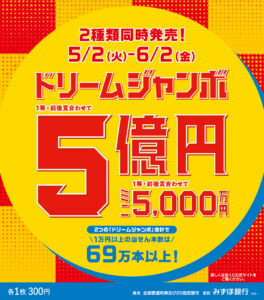 ドリームジャンボ宝くじ発売|Tぽーと|高浜市の生活便利館|ショッピングセンター・専門店・ 飲食店・ドミー・病院などを併設しています 